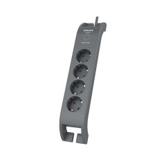 Philips SPN3140A.GRS Πολύπριζο ασφαλείας 4 θέσεων με διακόπτη