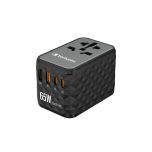 Verbatim UTA-05 GaN III Universal Travel Adapter with 2 x USB-C PD 65W QC 4+ 2 x USB-A