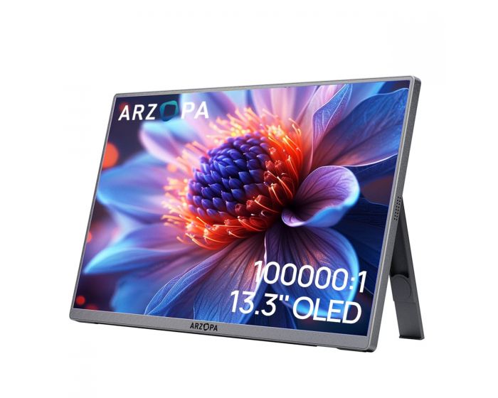 Arzopa A3C Pro OLED HDR Φορητό Monitor 13.3″ FHD 1ms HDR 10 with Sleeve Bag
