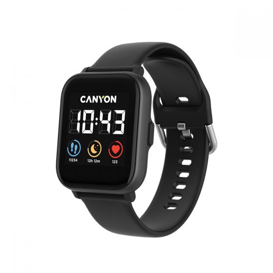 Canyon SW-78 ″Salt″ Smartwatch, IPS full touch screen, IP68 waterproof, Black - CNS-SW78BB