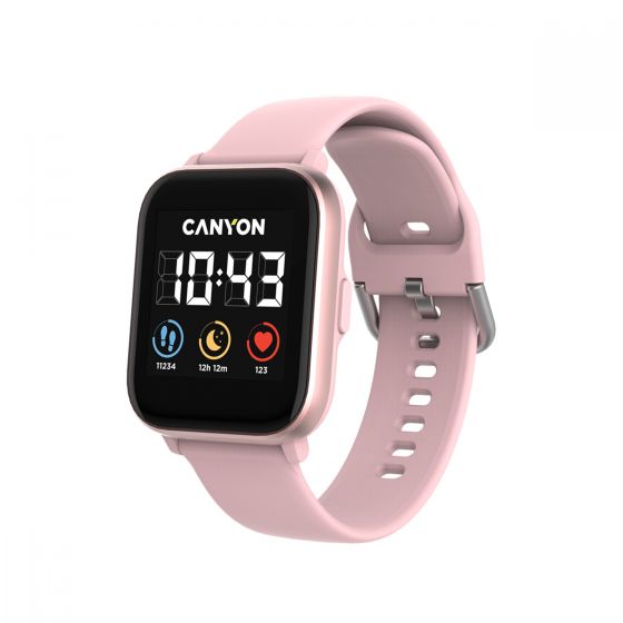 Canyon SW-78 ″Salt″ Smartwatch, IPS full touch screen, IP68 waterproof, Pink - CNS-SW78PP
