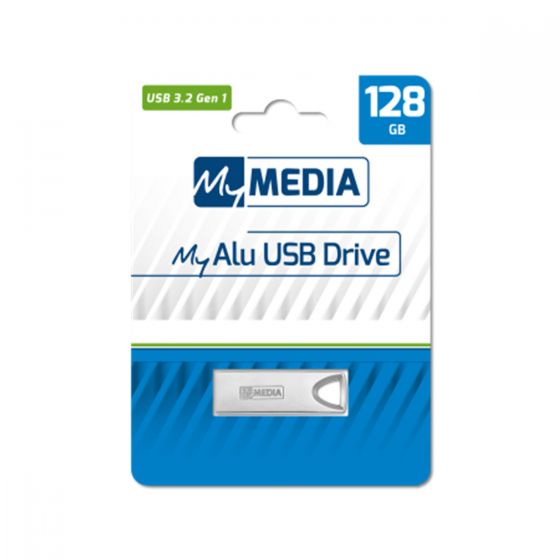 MyMedia My Alu USB Drive 128 GB USB 3.2 Gen 1 (by Verbatim) - 69278