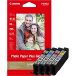 Canon CLI-581XL BK,C,M,Y High Yield Ink Cartridge  Photo Paper Value Pack - 2052C004 - 2052C006