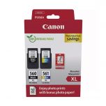 Canon PG-560XL,CL-561XL Photo Value Pack με 2 Μελάνια Εκτυπωτή InkJet Μαύρο - 3712C008