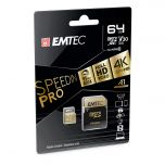 Emtec mSD 64GB UHS-I U3 V30 A1 SpeedIN Pro
