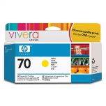 Ink HP No 70 Yellow Crtr with Vivera Ink - 130ml