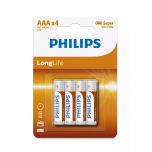 Philips R03L4B.GRS Μπαταρίες μεγάλης διάρκειας ζωής Zinc-Chloride 4 τμχ AAA