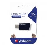 VERBATIM USB DRIVE 3.0 32GB V STORE N CLICK BK 49307