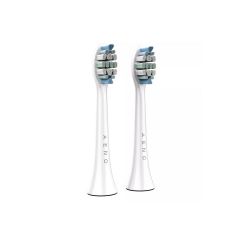 AENO Replacement toothbrush heads, White, Dupont bristles, 2pcs in set (for ADB0003, ADB0005 and ADB0004, ADB0006)
