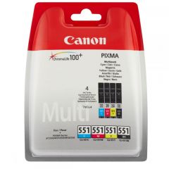 Ink Canon CLI-551 4x7ml ink Multi Pack (Black Cyan Magenta Yellow)