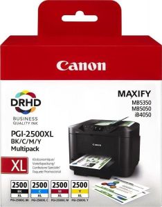Canon PGI-2500XL High Yield BK,C,M,Y Ink Cartridge Multipack