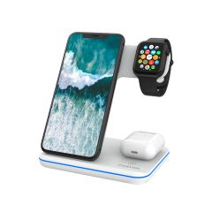 Canyon WS-303 Wireless Charger 15W 3 in1 White - CNS-WCS303W