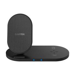 Wireless charger Canyon WS-202 10W 2in1 Black (CNS-WCS202)