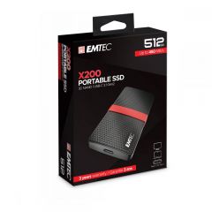 Emtec Εξωτερικός Σκληρός Δίσκος SSD 3.1Gen1 X200 512GB Portable
