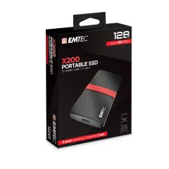 Emtec Εξωτερικός Σκληρός Δίσκος SSD 3.2 Gen2  X200 128GB Portable
