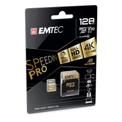 Emtec mSD 128GB UHS-I U3 V30 A1 SpeedIN Pro