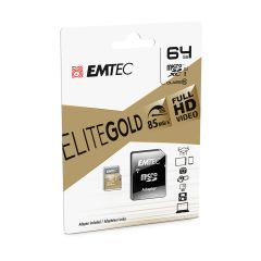 Emtec mSD 64GB UHS-I U1 EliteGold - ECMSDM64GXC10GP