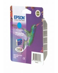 Ink Epson T0802 C13T08024020 Cyan Crtr - 900Pgs