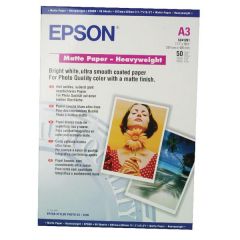 Heavyweight Paper Epson Matt A3 50Shts 167g