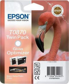 Ink Epson Twin Pack T087 C13T08704020 Gloss Optimizer