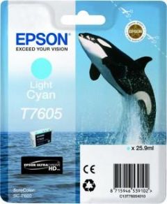 Ink Epson T7605 C13T76054010 Ultrachrome HD Light Cyan - 26ml