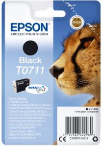 Ink Epson T0711 C13T07114020 Ultra Black - 7,4ml - 245Pgs