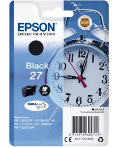 Ink Epson 27 C13T27014010 Black Crtr -350Pgs - 6.2ml