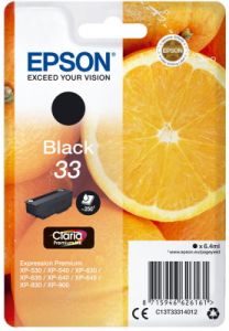 Ink Epson 33 C13T33314012 Claria Premium  Black - 6.4ml