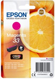 Ink Epson 33 C13T33434012  Claria Premium  Magenta - 4.5ml