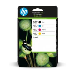 HP 937 CMYK Original Ink Cartridge 4-Pack