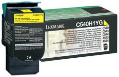 Toner Laser Lexmark C540H1Y Yellow Standard Yield 2.K Pgs