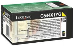 Toner Laser Lexmark C544X1Y Yellow High Yield 4K Pgs