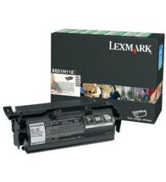 Toner Laser Lexmark X651H11E Black 25K Pgs