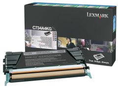 Toner Laser Lexmark C734A6K Black Standard 8K Pgs