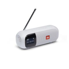 JBL Tuner 2, Bluetooth Speaker with DAB-FM Radio, Waterproof IPX7 (White) JBLTUNER2WHT