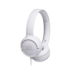 JBL Tune 500, OnEar Universal Headphones 1-button Mic-Rem (White) JBLT500WHT