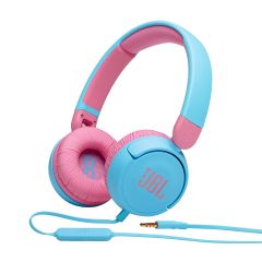 JBL JR310, On-Ear Headphones for Kids, Universal (Blue) JBLJR310BLU