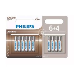 Philips LR03A10BP.GRS Αλκαλικές μπαταρίες υψηλής απόδοσης 10 τμχ AAA
