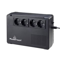 Powertech UPS Line-Interactive 950VA 570W με 4 Schuko Πρίζες - PT-950C