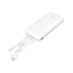 Powertech PT-980 Power Bank 10000mAh 20W με Θύρα USB-A και Θύρα USB-C Quick Charge 3.0  Power Delivery Λευκό - PT-980