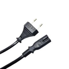 Powertech Euro IEC C7 Cable 1.5m Μαύρο - CAB-P017