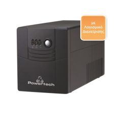 Powertech UPS Line-Interactive 1500VA 900W με 4 Schuko Πρίζες - PT-1500