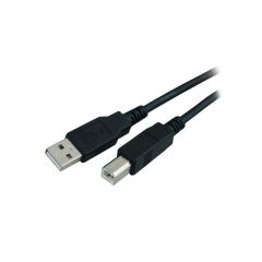 Powertech USB 2.0 Cable USB-A male - USB-B male 3m Μαύρο
