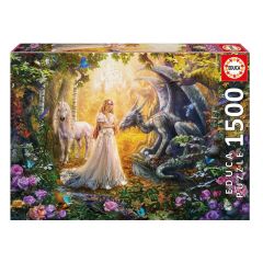 Educa 17696 Παζλ 1500Τεμ. Dragon Princess And Unicorn