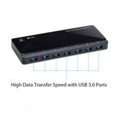TP-Link USB 3.0 7-Port Hub with 2 Charging Ports UH720