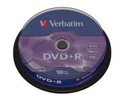DVD R VERBATIM 43498 AZO 4.7GB 16X MATT SILVER SURFACE