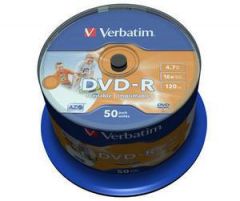 DVD-R VERBATIM 43533 AZO 4.7GB 16X WIDE PRINT. SURFACE NON-ID