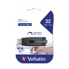 Verbatim Store 'n' Go V3 32GB USB 3.2 Stick Μαύρο - 49173