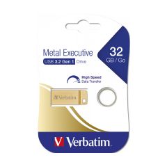 Verbatim Metal Executive 32GB USB 3.2 Stick Gold - 99105