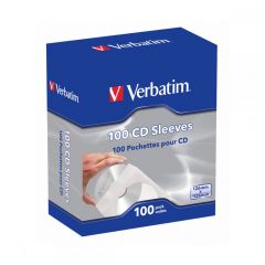 VERBATIM CD PAPER SLEEVES 100 PACK